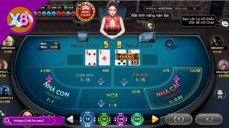 Live Casino X8 - Thiên Đường Cá Cược Đỉnh Cao Cho Game Thủ