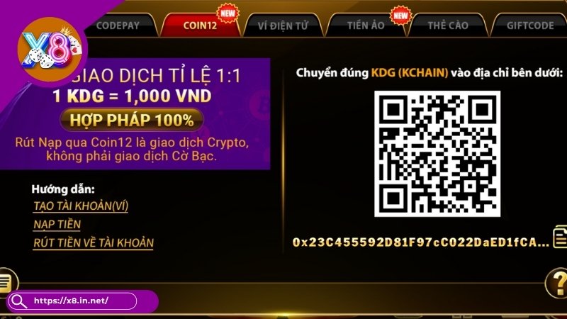 Nạp Tiền X8 - Cách Chuyển Vốn An Toàn, Đơn Giản, Siêu Tốc