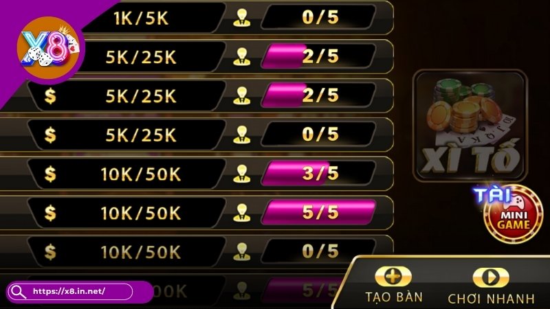 Game Bài X8 - Sảnh Cược Bài Đổi Thưởng Không Thể Bỏ Lỡ