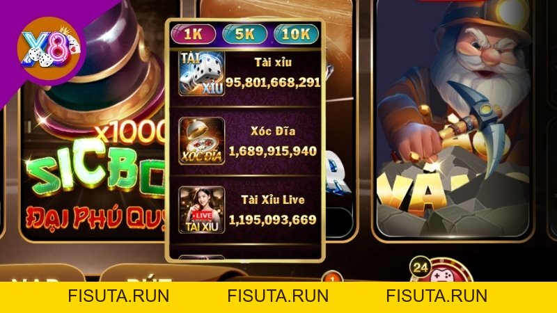 Nổ Hũ X8 - Sảnh Cược Đỉnh Cao Thu Hút Hàng Ngàn Game Thủ