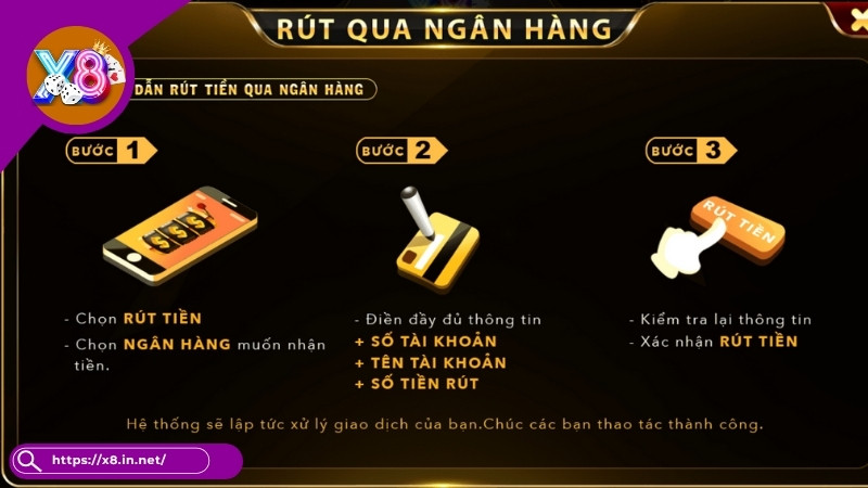 Hướng Dẫn Cách Rút Tiền X8 Về Ví Dễ Dàng Từ A-Z Trong 1 Phút