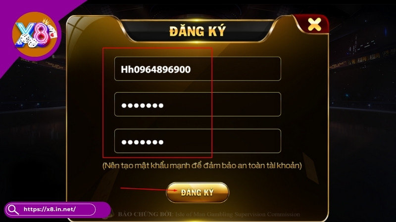 Đăng Ký X8 - Tạo Tài Khoản Ghi Danh Trong Vòng 2 Phút
