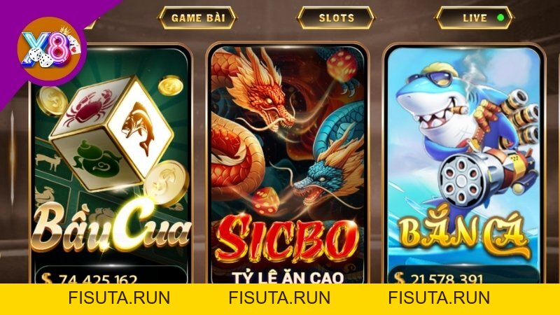 Table Game X8 - Sảnh Game Bàn Đỉnh Cao Nhận Thưởng Liền Tay Table Game X8 - Sảnh Game Bàn Đỉnh Cao Nhận Thưởng Liền Tay