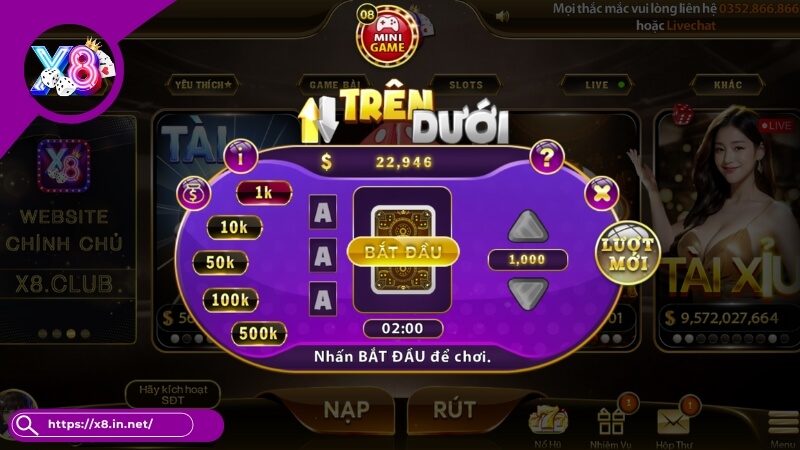 Mini game X8 Club - Chơi Game Vui, Nhận Ngay Quà Khủng Mini game X8 Club - Chơi Game Vui, Nhận Ngay Quà Khủng